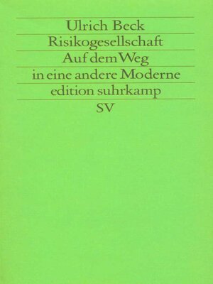 cover image of Risikogesellschaft